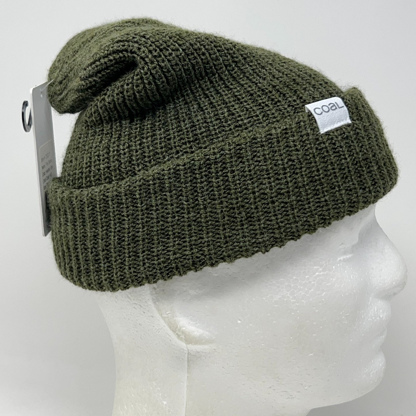 Coal Headwear The Stanley Beanie Winter Hat Toque Flip Cuffed Green Made In USA