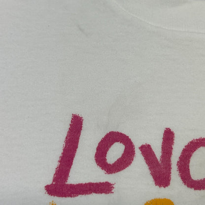 Vintage Loveable Huggable Grandfather T Shirt Mens L Large White 90s Grandpa USA