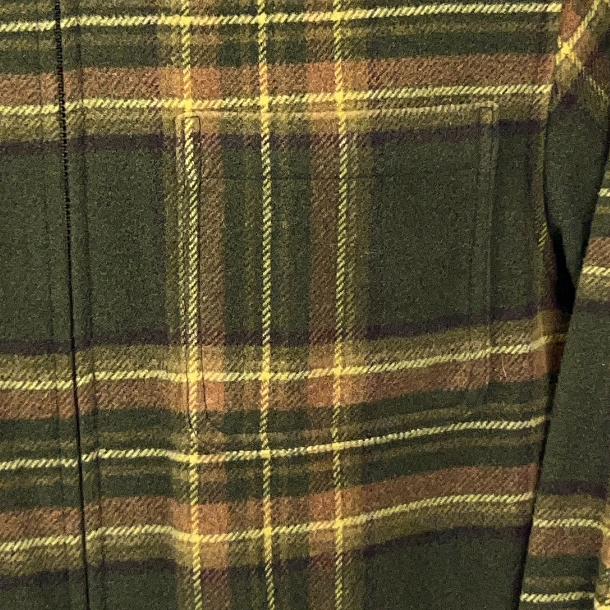 Vintage Jones New York Sport Womens Green Plaid Flannel Zip Shacket NWT M Medium