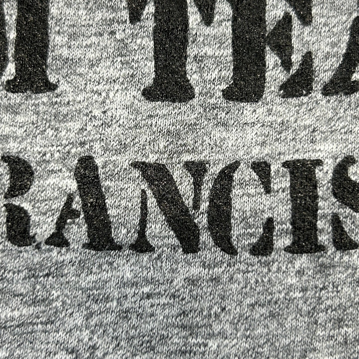 Vintage Alcatraz Swim Team T Shirt Mens L Large Gray 80s Penitentiary Prison