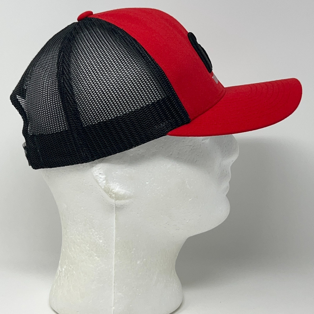 TravisMathew Trucker Hat Snapback Red Black Mesh Golf Baseball Cap Adjustable