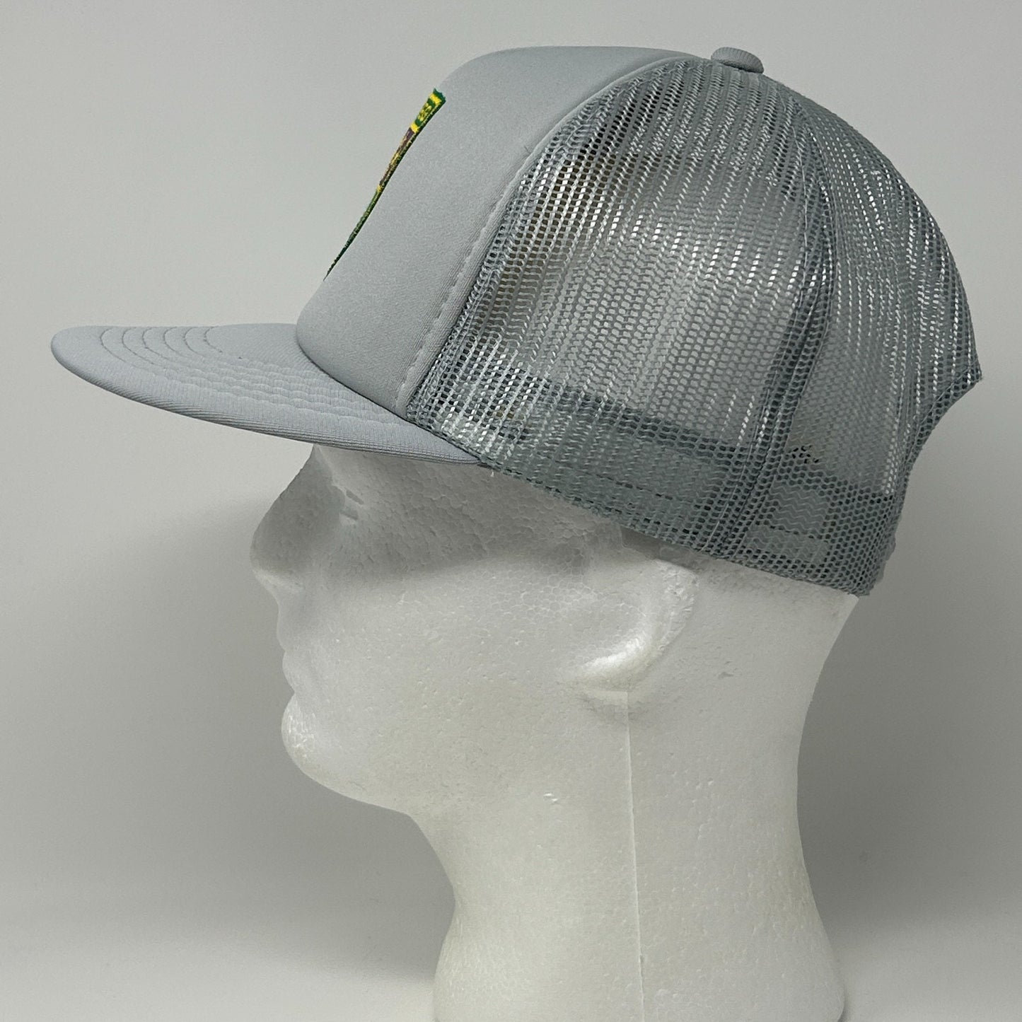 Vintage 80s Winnipeg Canada Trucker Hat Baseball Cap Canadian Gray Mesh Snapback