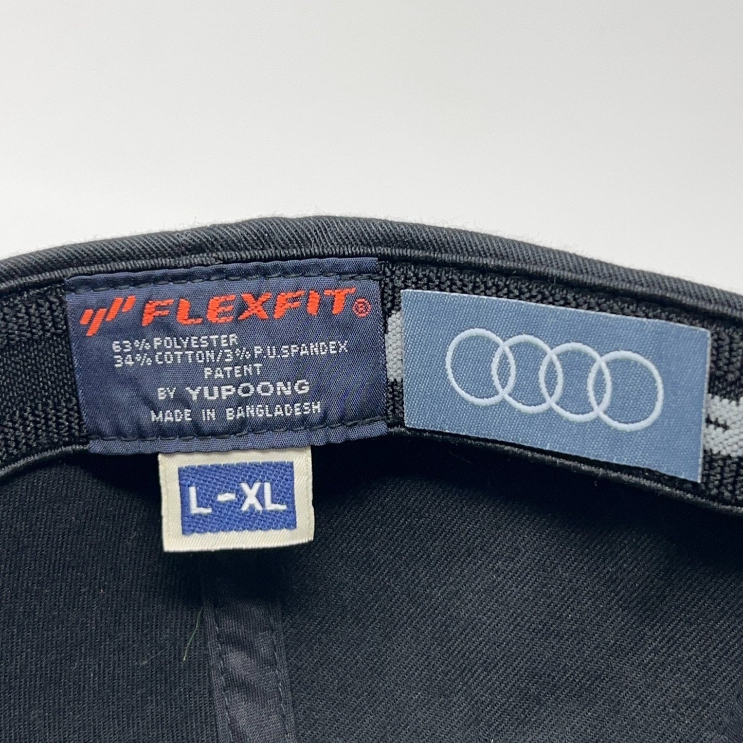 Audi Logo Hat Baseball Cap Cars Automobiles Vehicles 6 Panel Black FlexFit L-XL