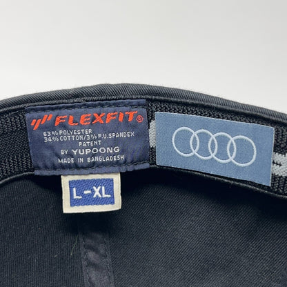 Audi Logo Hat Baseball Cap Cars Automobiles Vehicles 6 Panel Black FlexFit L-XL