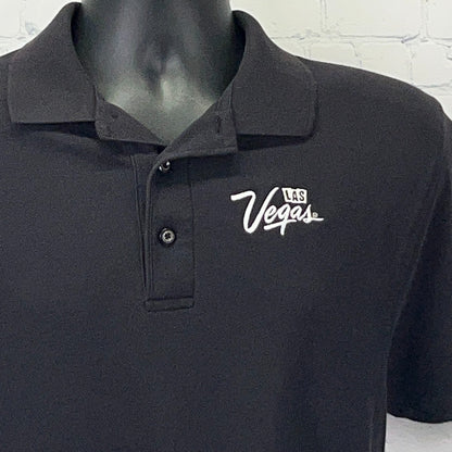 LVCVA Las Vegas Convention Visitors Authority Black Polo Port Authority S Small