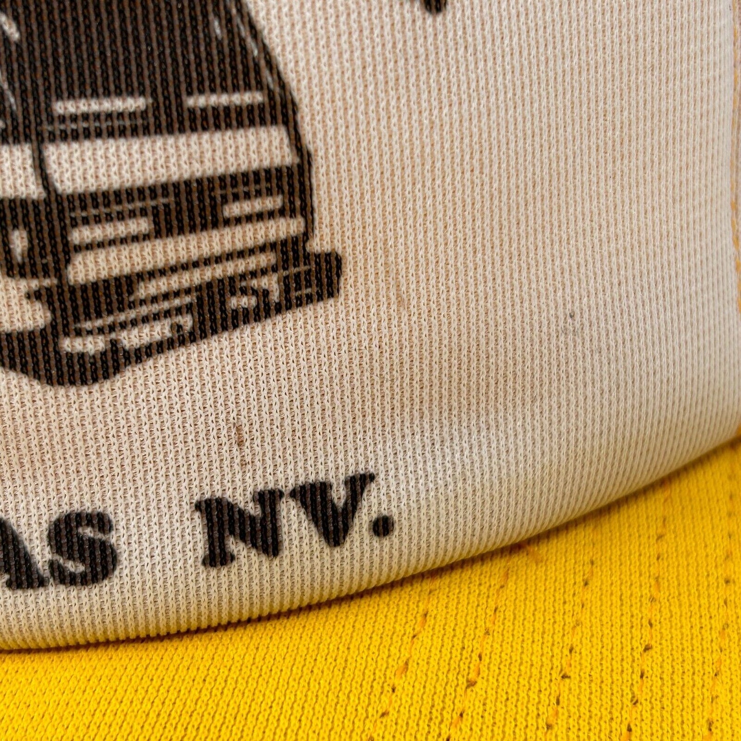 Pickup Truck Vintage 80s Trucker Hat Las Vegas Camper Yellow Mesh Baseball Cap