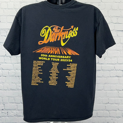 The Darkness Permission To Land Again Tour T Shirt XL X-Large Black Concert Tee