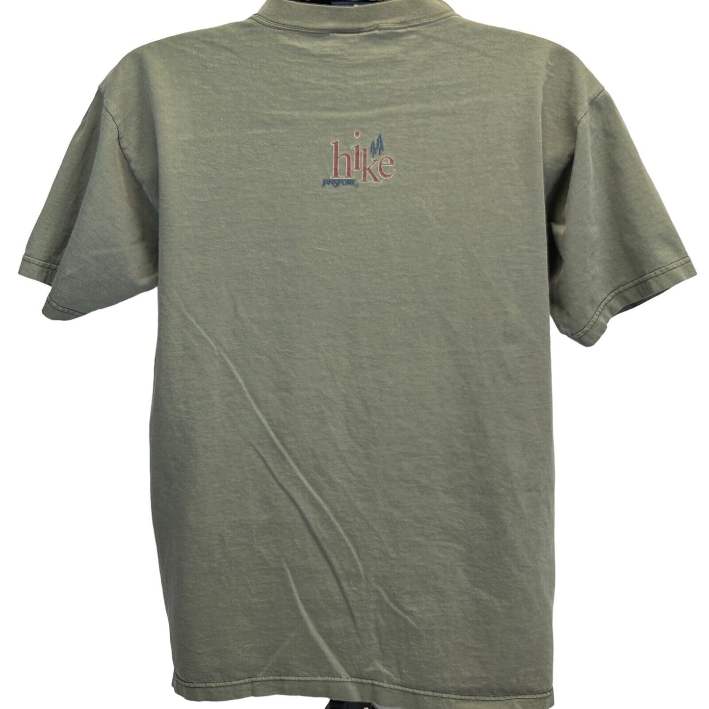 Camiseta vintage JanSport Hike Trek Tread Walk de los años 90 para hombre, color beige, talla mediana