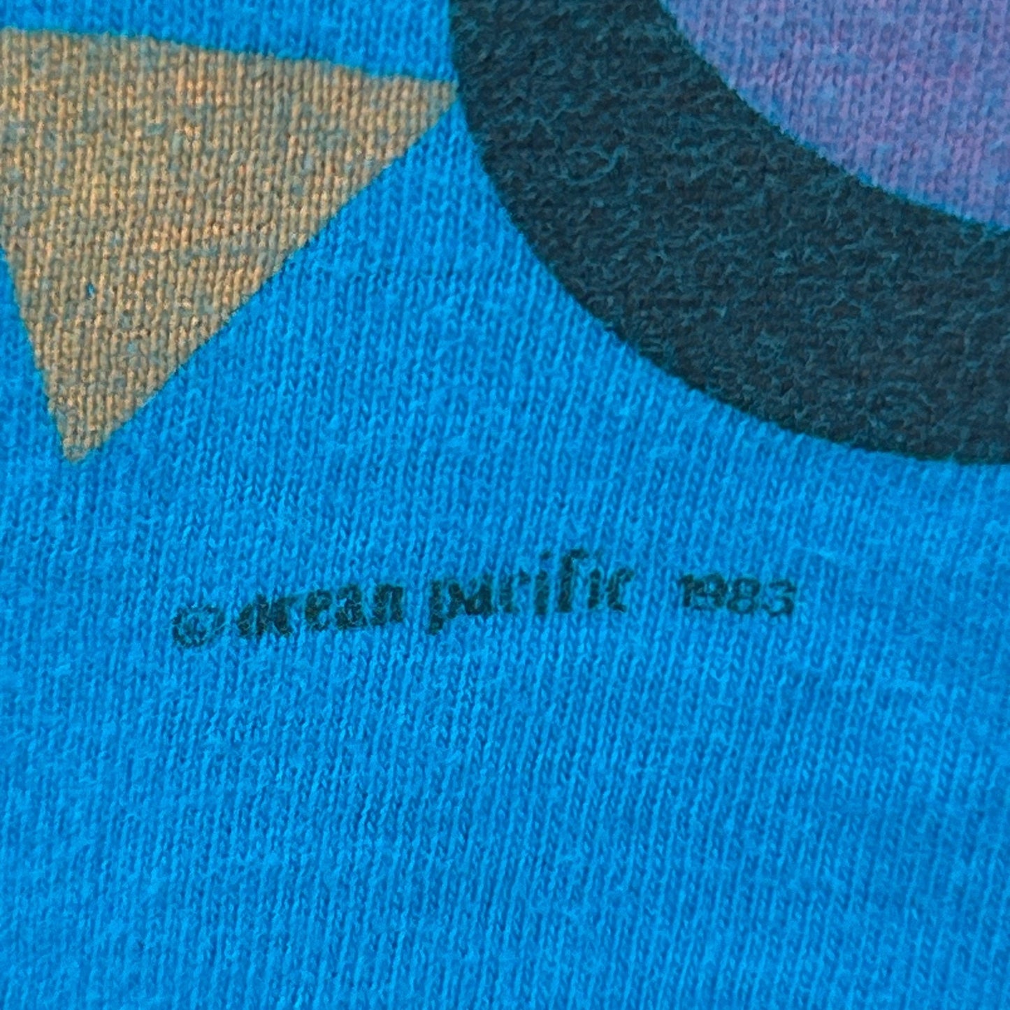 Vintage 80s OP Ocean Pacific T Shirt Surfer Surfing Made In USA Blue Tee L Large