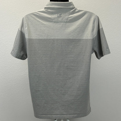 Las Vegas Raiders Button Front Shirt Gray NFL Short Sleeve Cutter & Buck L Large