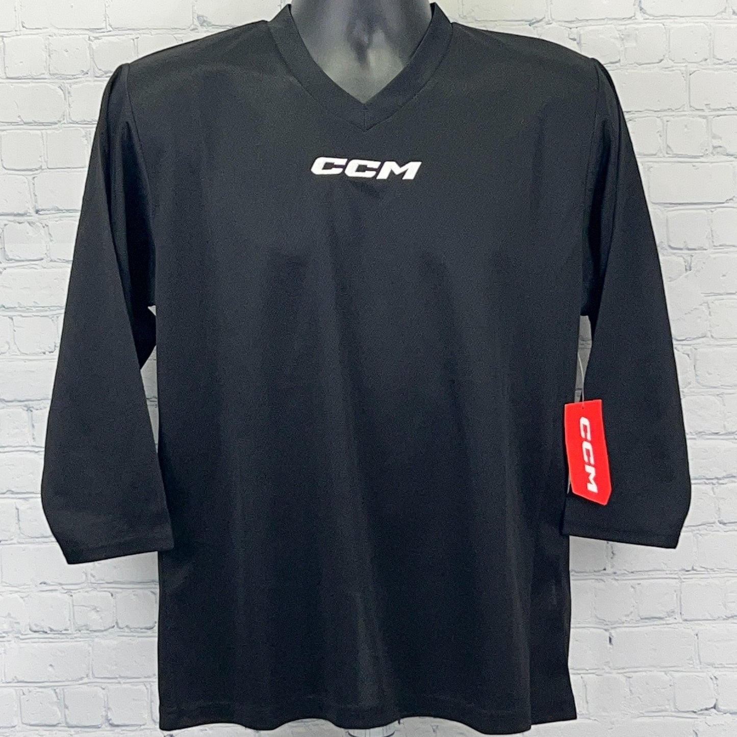 CCM Quicklite 5000 Junior Practice Hockey Jersey Shirt S-M Small-Medium Black