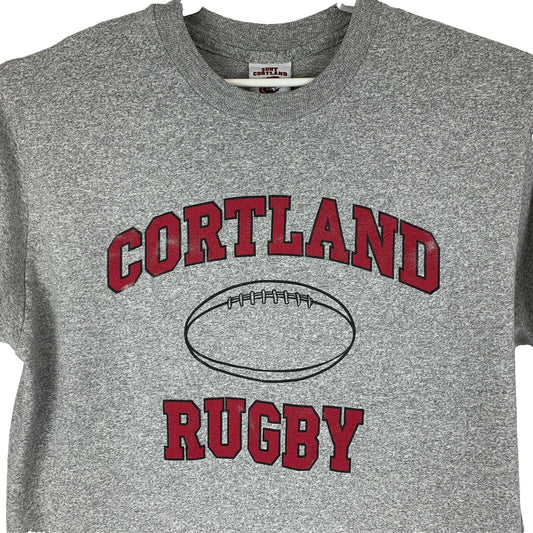 SUNY Cortland Rugby Vintage 90s Camiseta Red Dragons University Nueva York Grande