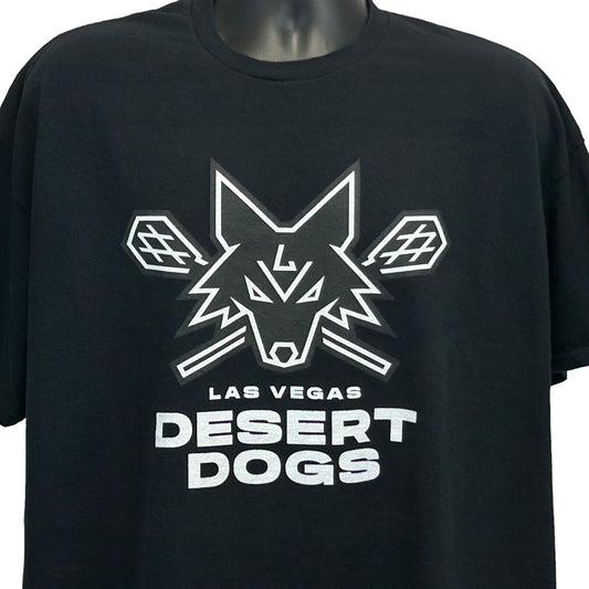Las Vegas Desert Dogs T Shirt XXL 2XL Lacrosse NLL Mens Black