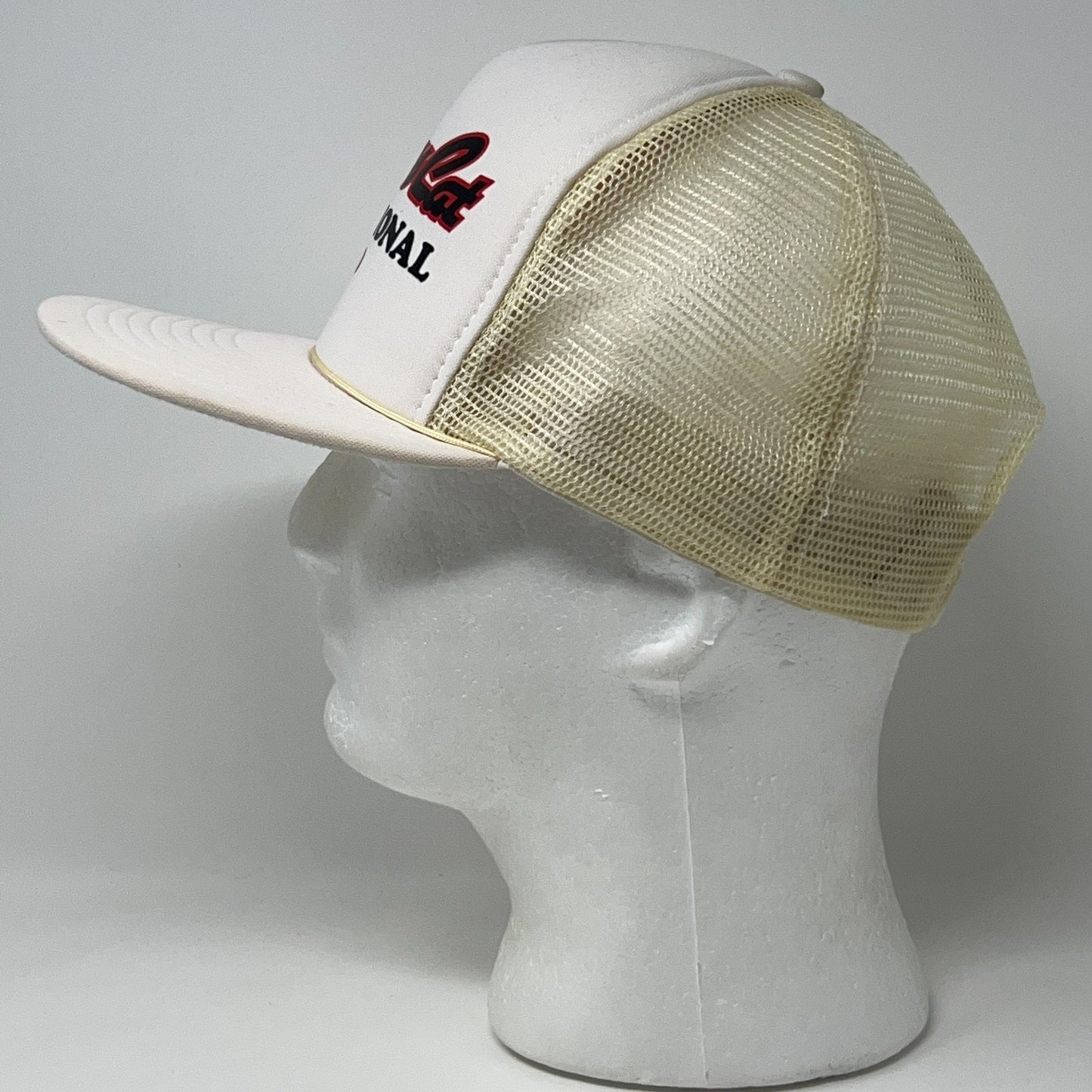 Vintage 80s Bass Cat 1990 Invitational Trucker Hat Baseball Cap Snapback White