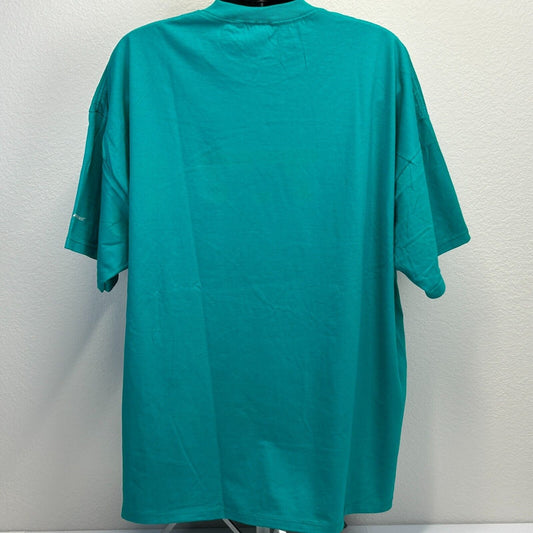 Vintage 90s Boeing 777 T Shirt Triple Seven Airliner Airplane USA Made Green 3X - Neon Vintage