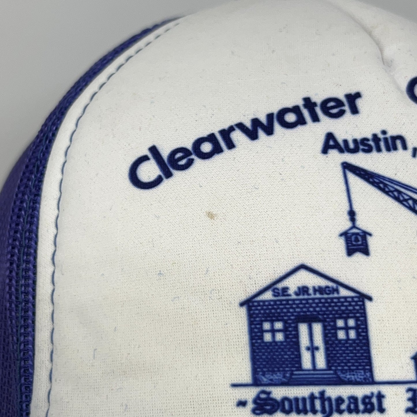 Vintage Southeast Jr High School Trucker Hat Baseball Cap Austin Snapback Blue