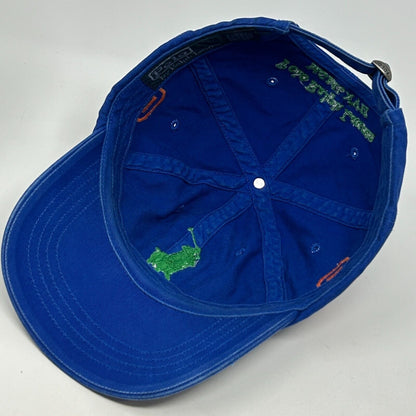 Vintage Polo Ralph Lauren Dad Hat Baseball Cap Big Pony MCMLXVII Strapback Blue