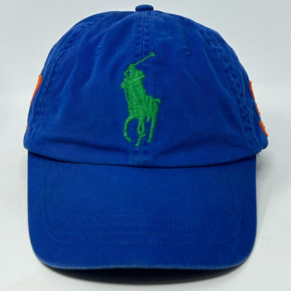 Vintage Polo Ralph Lauren Dad Hat Baseball Cap Big Pony MCMLXVII Strapback Blue