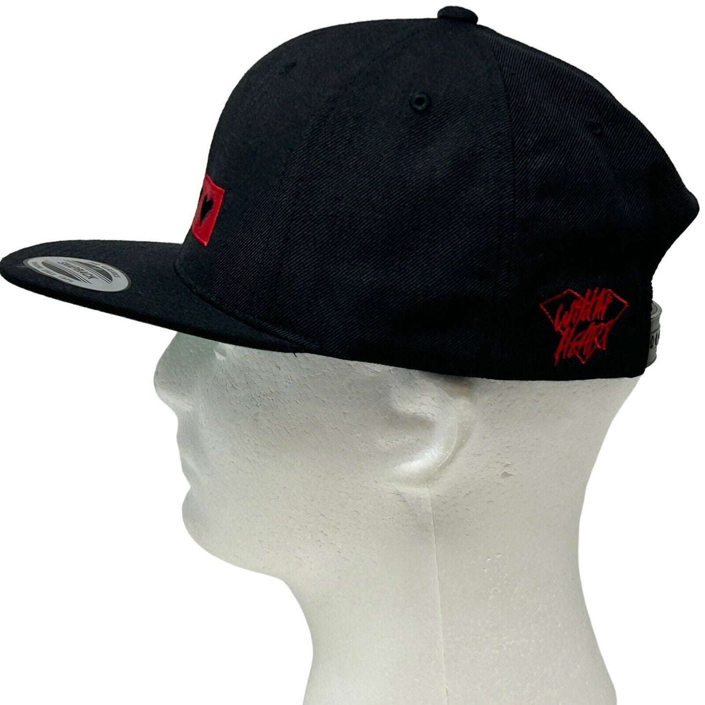 Absolut Elyx Wild At Heart Baseball Hat Cap Vodka Black Red Wool Blend Snapback