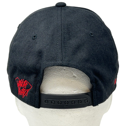 Absolut Elyx Wild At Heart Baseball Hat Cap Vodka Black Red Wool Blend Snapback