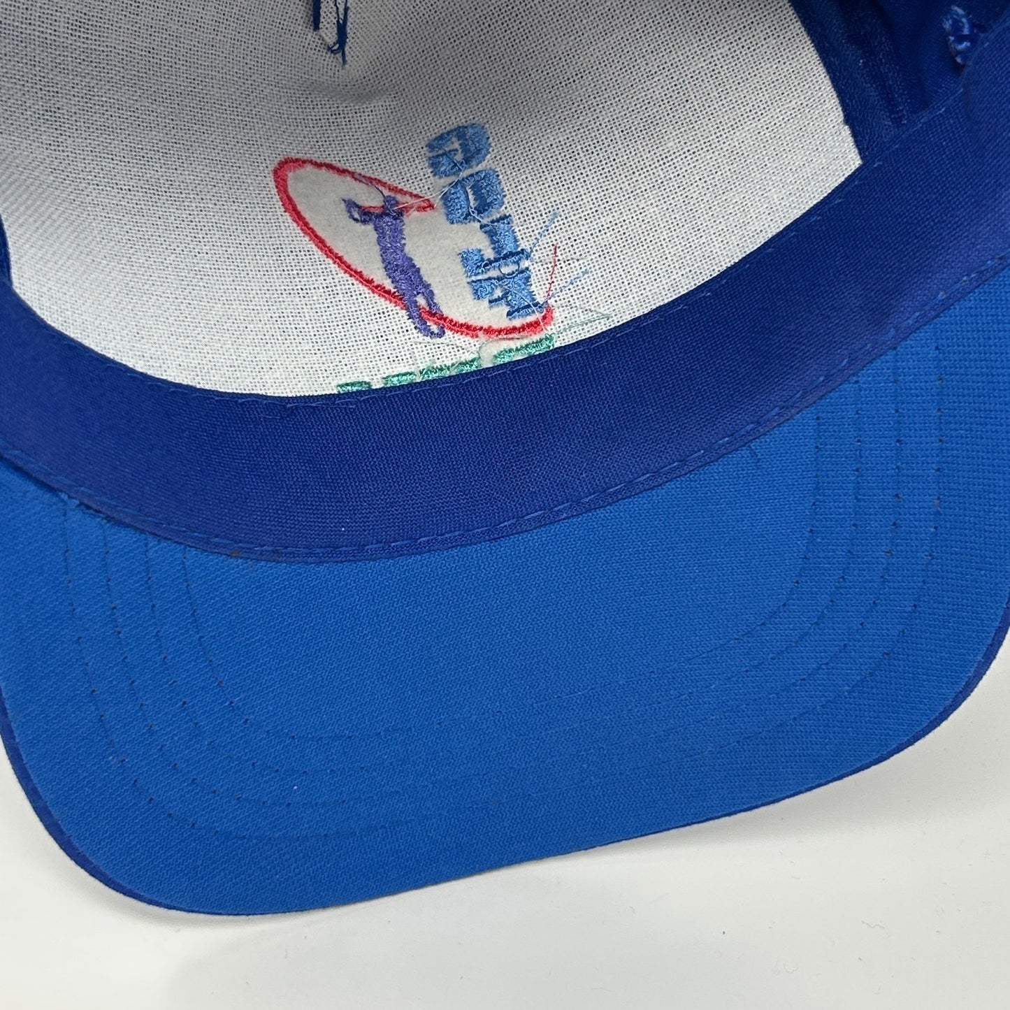 Vintage 80s Golf BUM Equipment Hat Baseball Cap Golfer Golfing Snapback Blue
