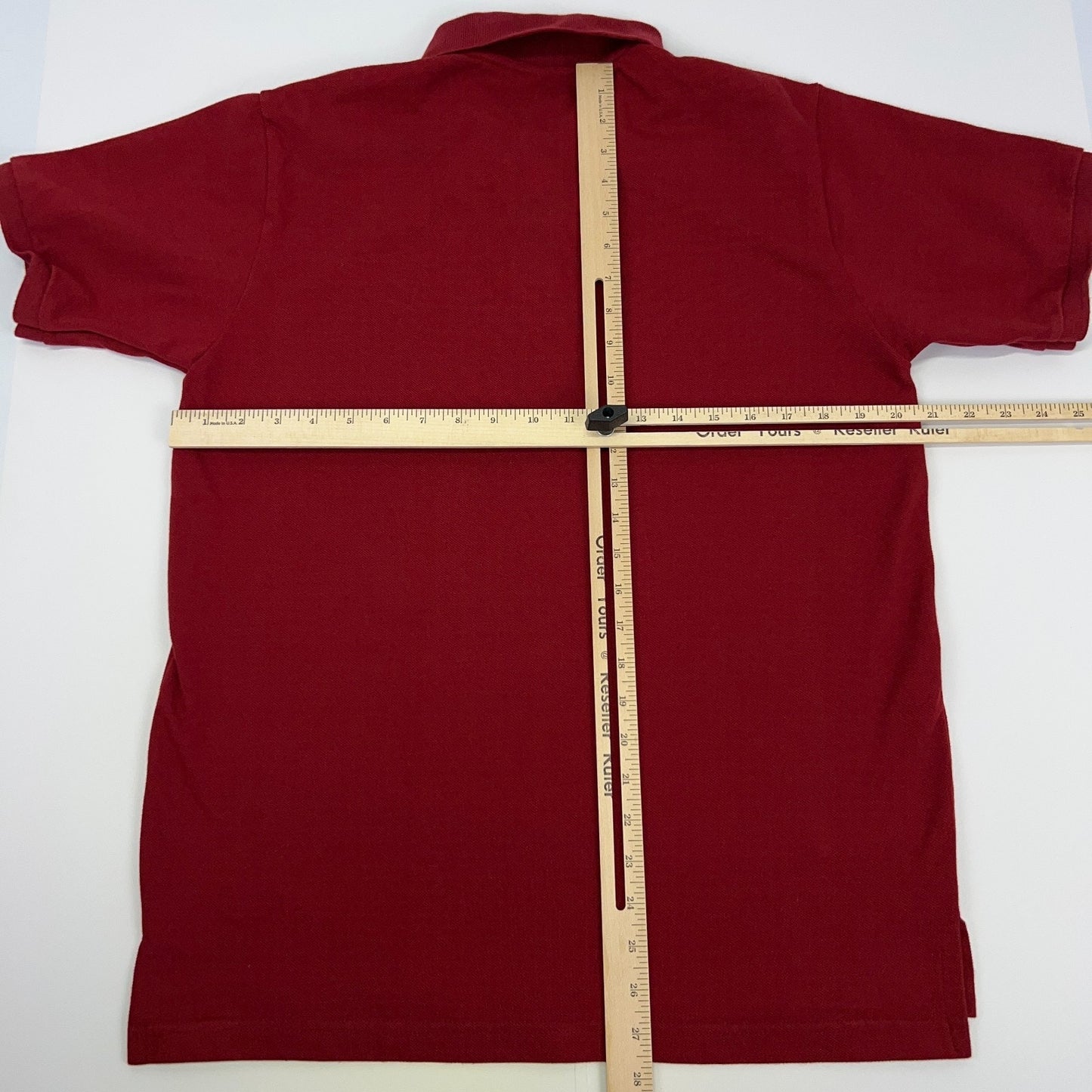 Vintage 90s United States Embassy Seoul South Korea Polo Shirt SS Red L Large