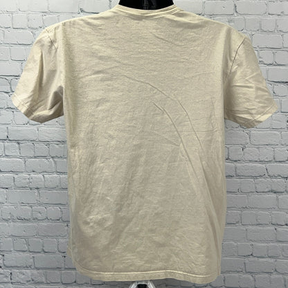 Cycles Perfecta Alphonse Mucha T Shirt L Large Beige Art Nouveau Bicycle Poster
