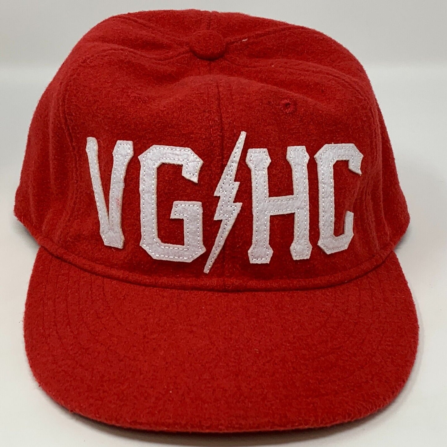 Violent Gentlemen Hockey Club Wool Blend Snapback Hat VGHC Bolt Red Baseball Cap