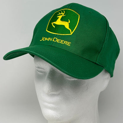 John Deere Hat Baseball Cap Green Farmer Farming Tractor Logo 6 Panel Snapback