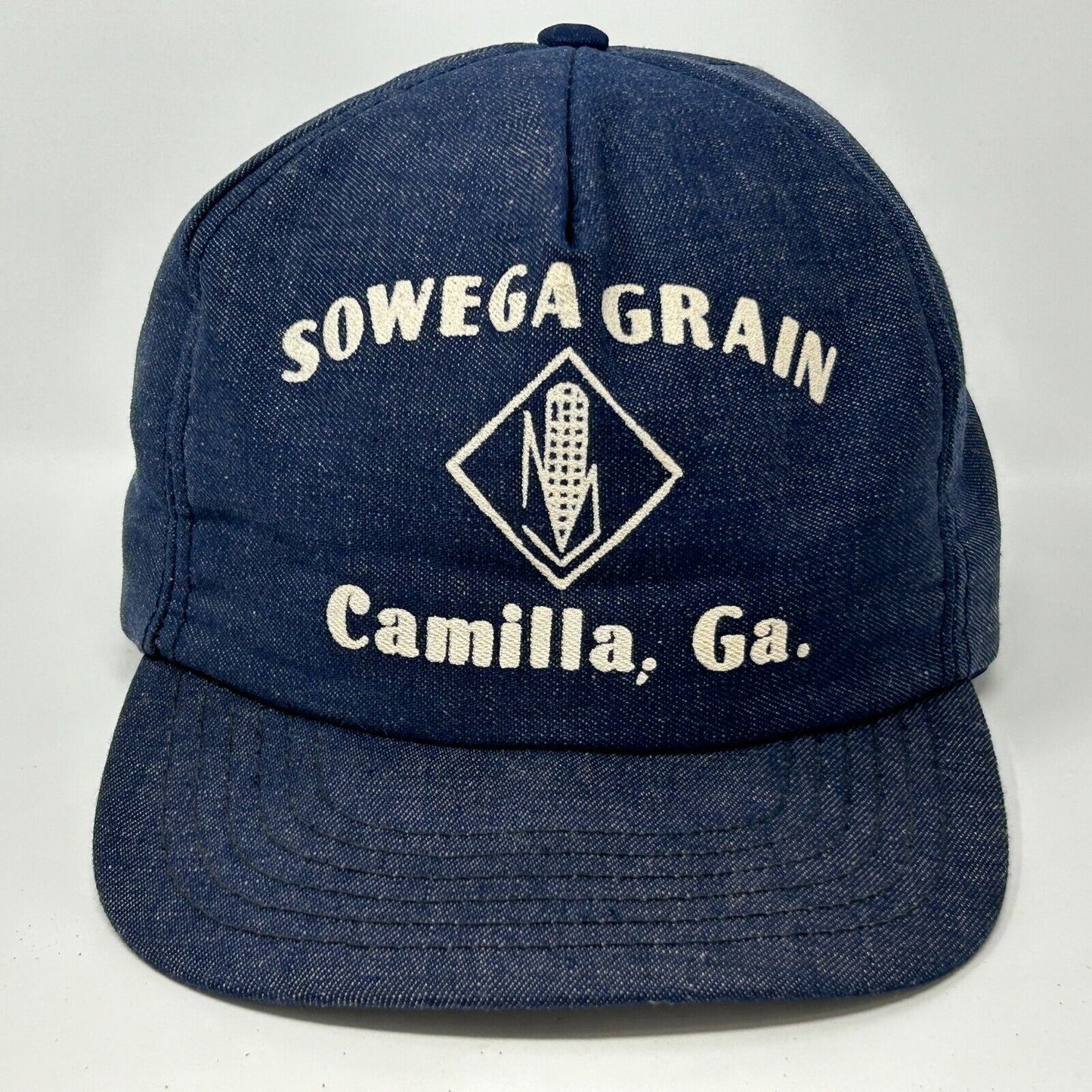 Sowega Grain Vintage 70s Hat Camilla Georgia Blue Chambray Denim Baseball Cap