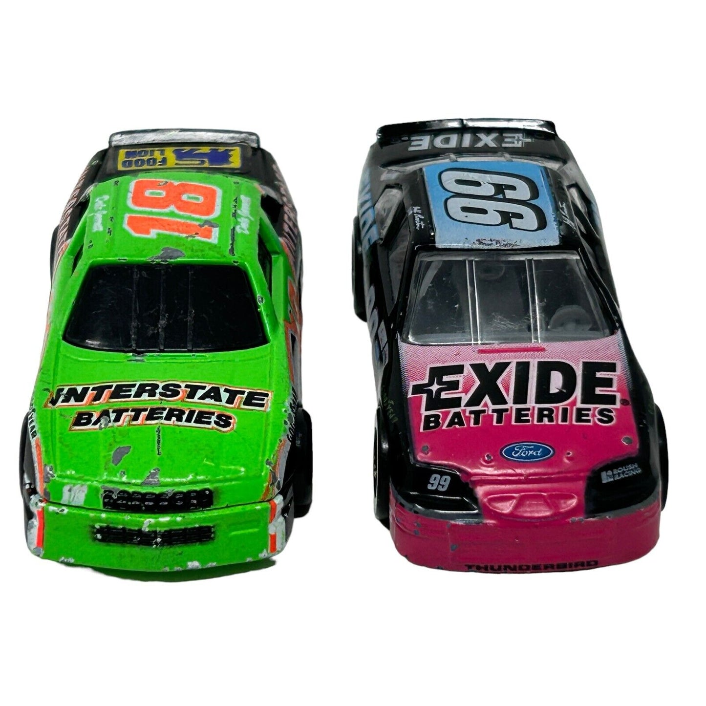 Lote de 2 campeones de carreras NASCAR coleccionables Diecast Race Cars Vintage 90s