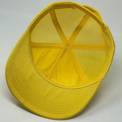 Vintage Cookin Good Trucker Hat Baseball Cap Chicken K-Brand K-Products Yellow