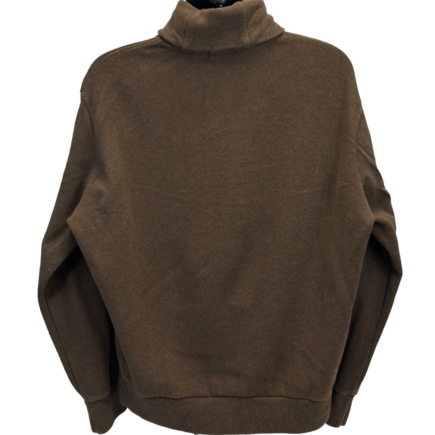 Polo Ralph Lauren Cowl Shawl Neck Sweater XL X-Large Marled Cotton Mens Brown