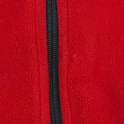 Vintage 90s Tommy Hilfiger Athletics Reversible Jacket Black Red Fleece XXL 2XL