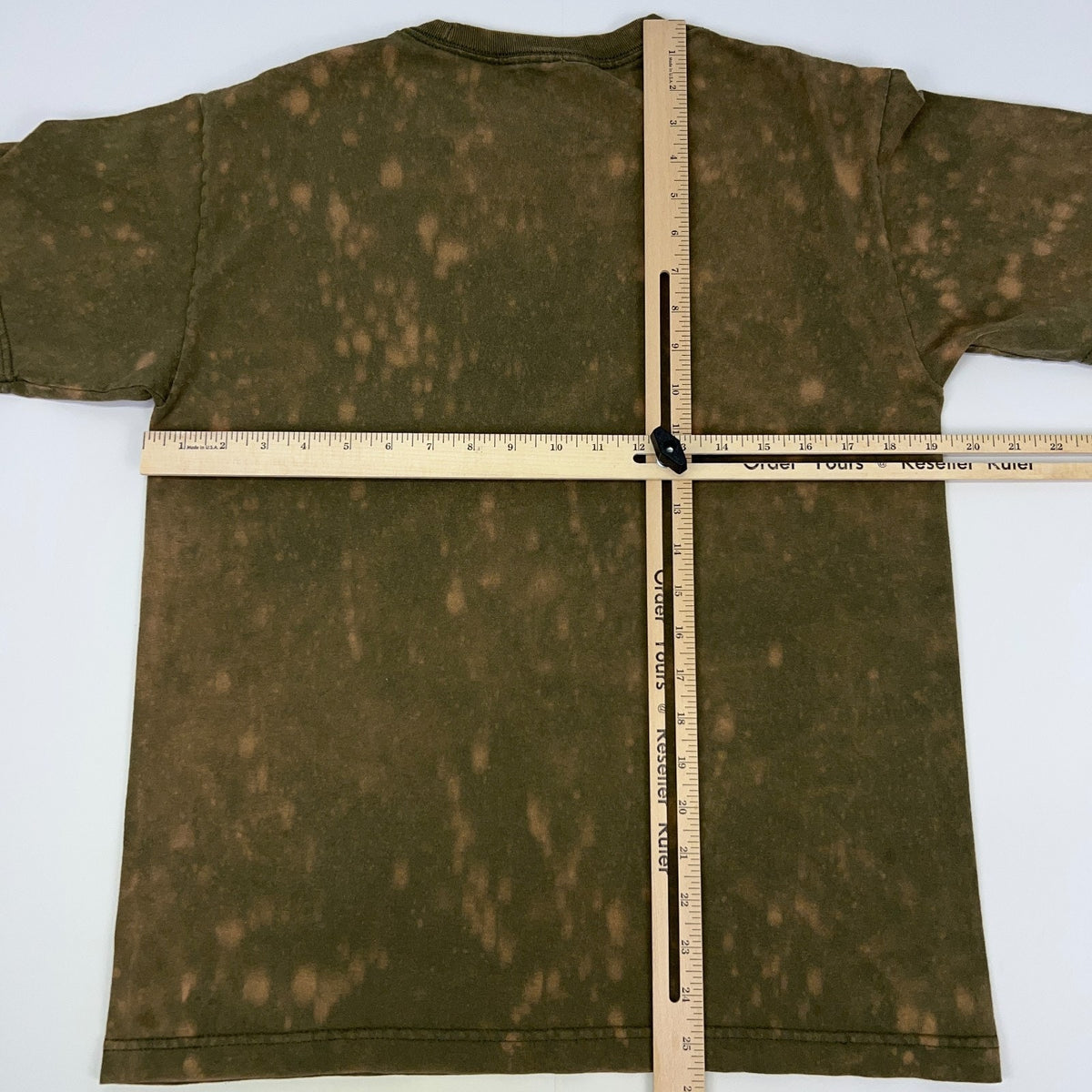 Wu Wear Wu-Tang Clan Staten Island NYC T Shirt M Medium Hip Hop Bleach Dye Green