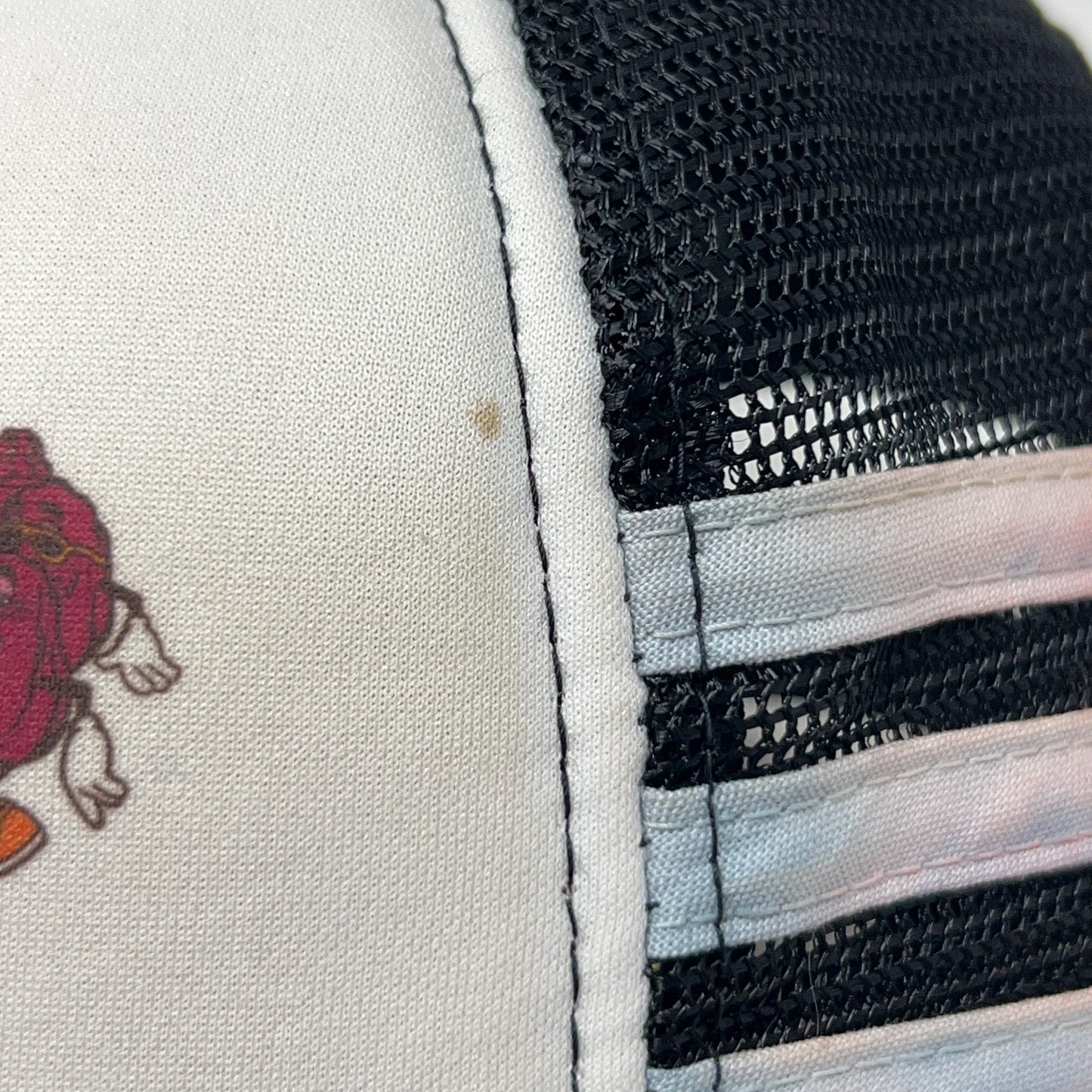 Vintage 80s The California Raisins Trucker Hat Baseball Cap 3 Stripe Black 1987