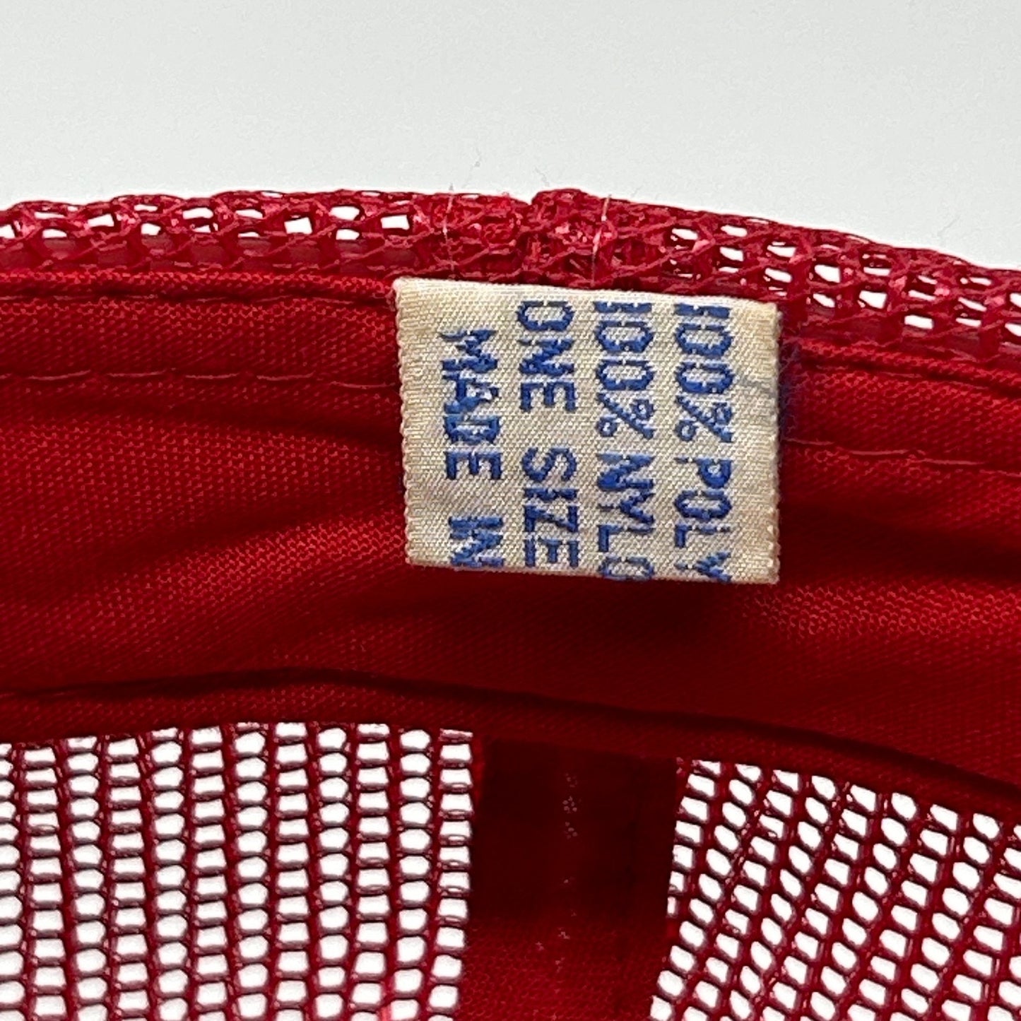 Vintage 80s Buffalo Bank Trucker Hat Baseball Cap Missouri Mesh Snapback Red