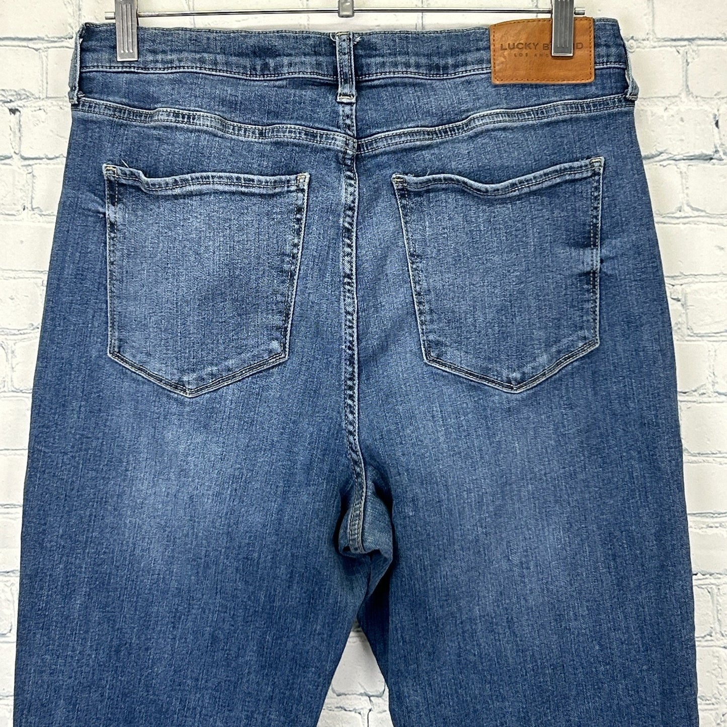 Lucky Brand Stevie Jeans High Rise Flare Stretch Pockets Blue Womens 14-32