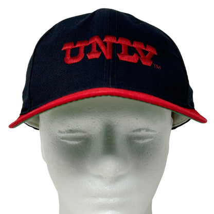 UNLV Rebels Hat Vintage 80s Las Vegas Black New Era Baseball Cap Fitted 7 3/8