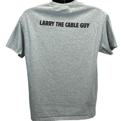 Larry the Cable Guy Git R Done 复古 Y2Ks T 恤 大号 喜剧 T 恤 男式 灰色