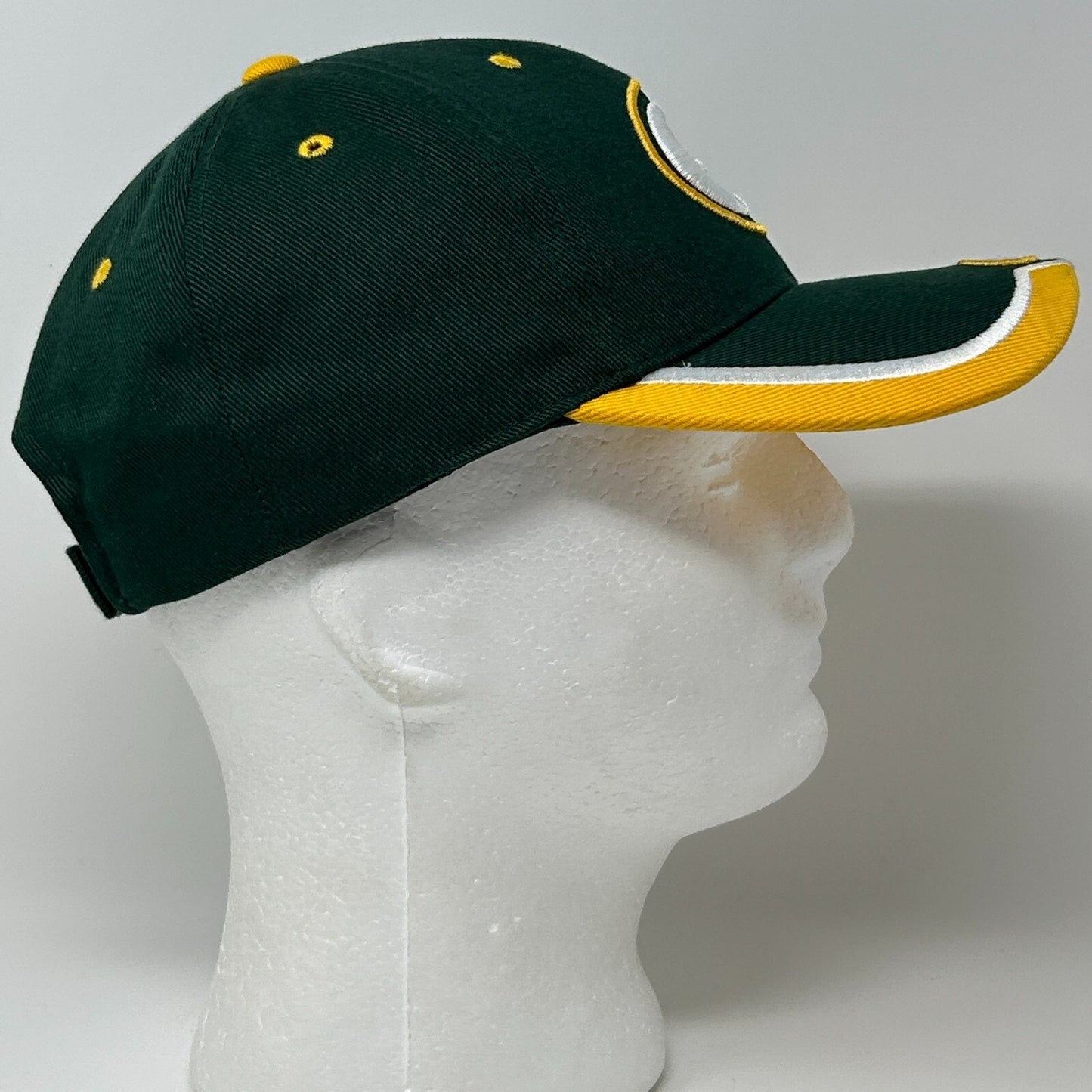 Green Bay Packers Hat Cap NFL Football 6 Panel Strapback Green
