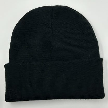 CAT Caterpillar Beanie Winter Hat Toque Flip Cuffed Black Construction Mining