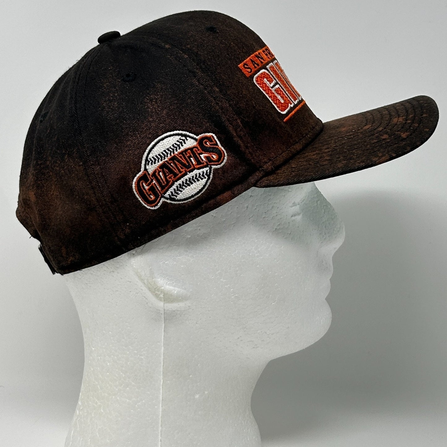 Nike San Francisco SF Giants Hat Baseball Cap Script Spellout Snapback MLB Black