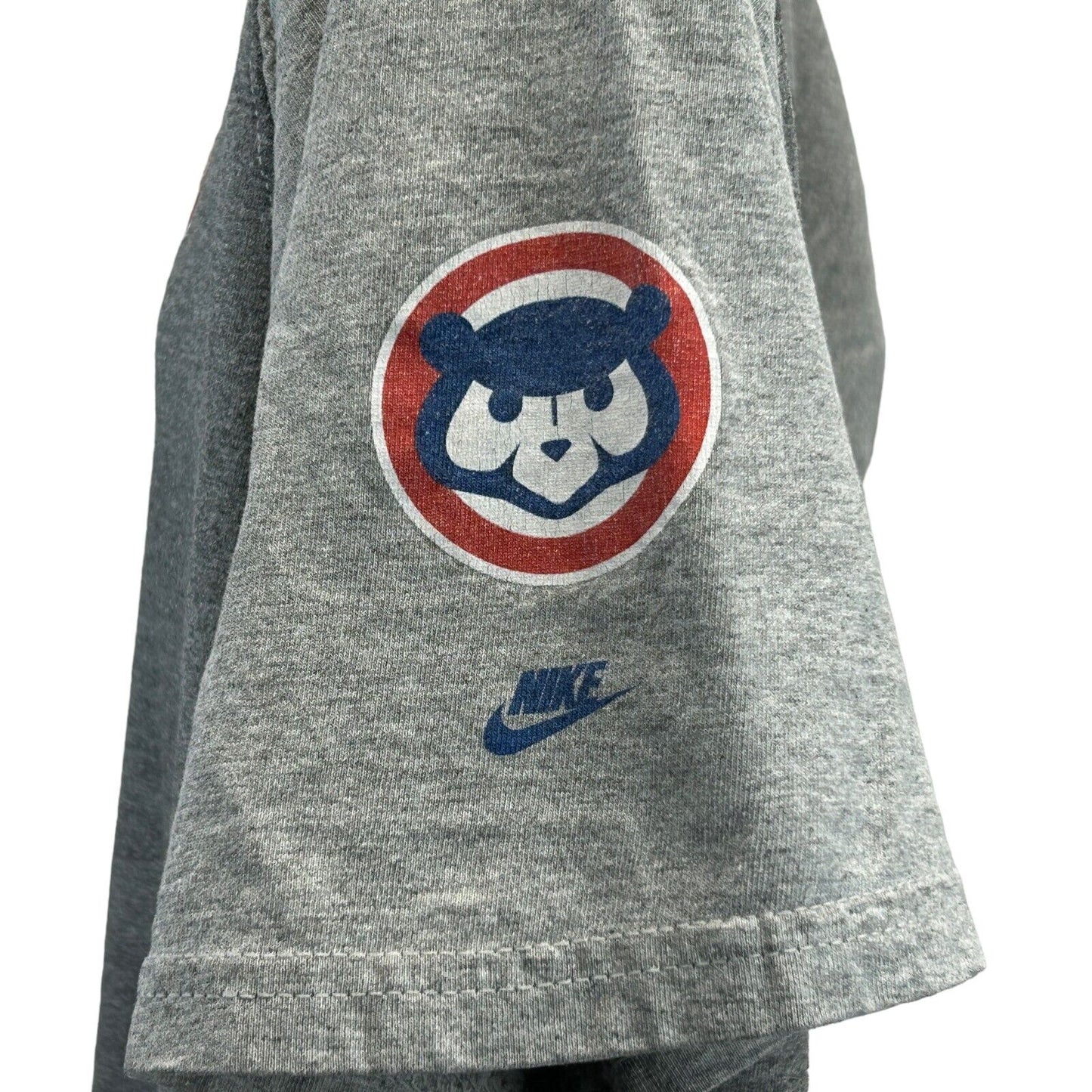 Chicago Cubs Nike Vintage 90s T Shirt Medium MLB Baseball Made In USA Mens Gray