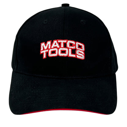 Matco Tools Hat Cap Mechanic Auto Repair Logo 6 Panel Strapback Black