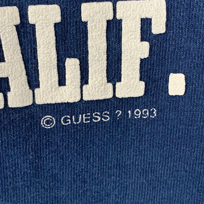 Guess Jeans Los Angeles Vintage 90s Tank Top T Shirt Large California Mens Blue