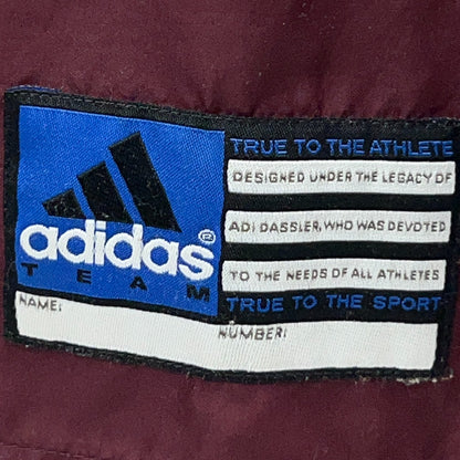 Vintage Y2K Adidas Team Baseball Warm Up Pullover Windshirt L Large Maroon Gray