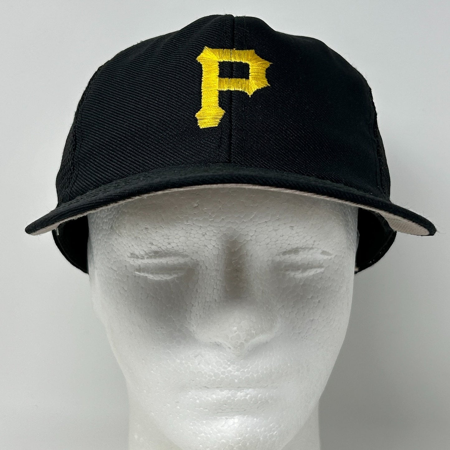 Vintage 80s Pittsburgh Pirates Trucker Hat Baseball Cap MLB Mesh Snapback Black