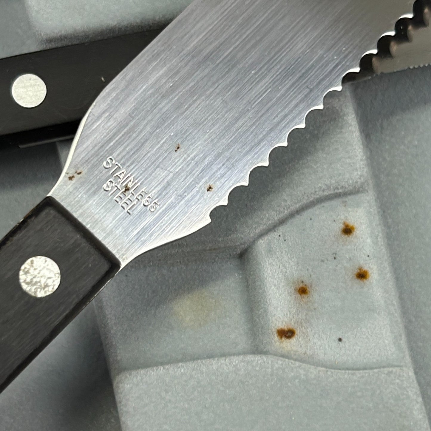 Hoffman Solingen Profiline 22 Piece Knife Bar Set Briefcase Knives Germany Made - Neon Vintage