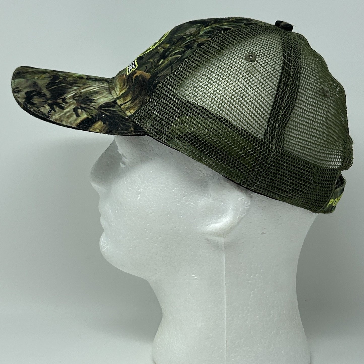 Fishouflage Camo Light Up Trucker Hat Baseball Cap Powercap Strapback Green